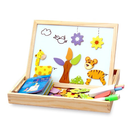 Wooden Magnetic Puzzle Box with Drawing Board, photo 9
