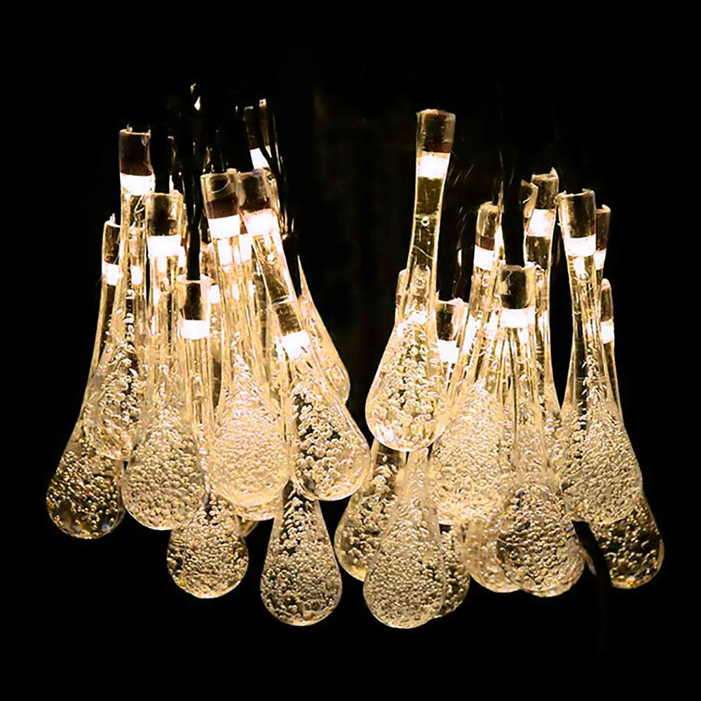 Solar Water Drop String Lights, photo 7