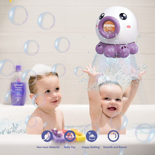 Octopus Bath Toy with Spinning Water Spray, Fill and Lift Fountain Toy for Bathtub and Pool
