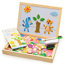 Wooden Magnetic Puzzle Box with Drawing Board, photo 12
