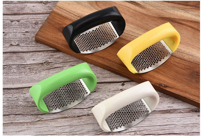 Stainless Steel Rocker Garlic Press with Non-Slip Handle, photo 2