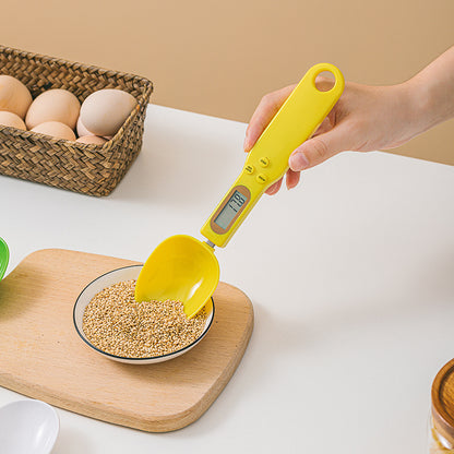 Digital Measuring Spoon Scale, 500 g Kitchen Scale with LCD Display, 0.1 g Resolution and Tare