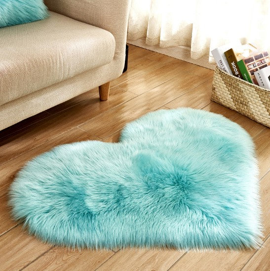 Heart Shaped Fluffy Plush Rug, photo 7