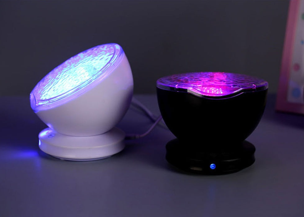 Ocean Wave Projector Night Light with Built-in Speaker and 1-Hour Auto Shut-Off, photo 6