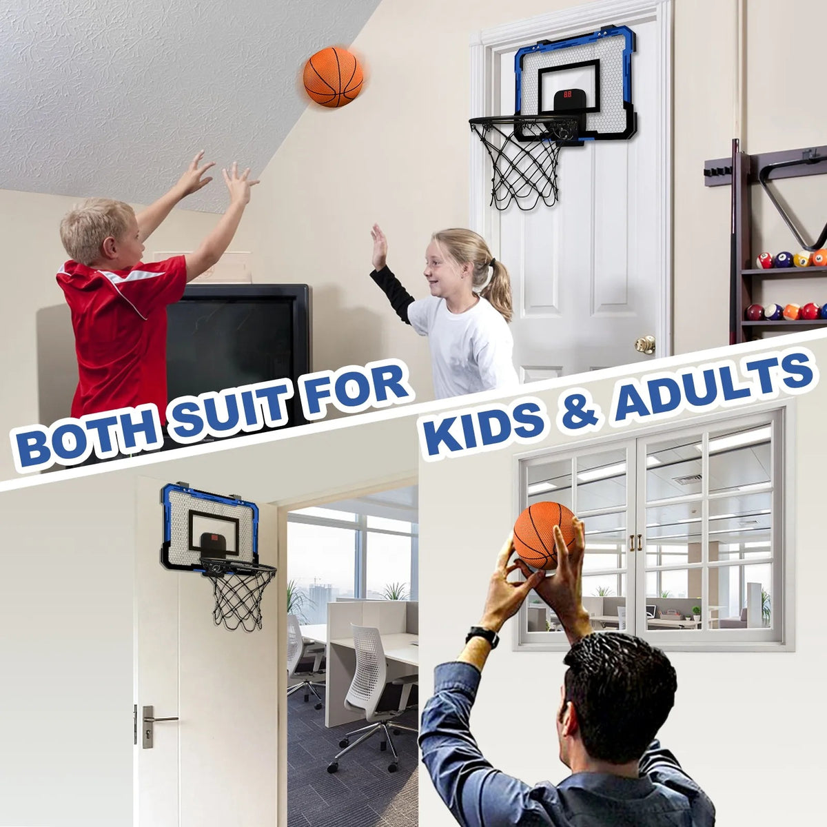 Indoor Mini Basketball Hoop Set for Kids with Score Counter, photo 3