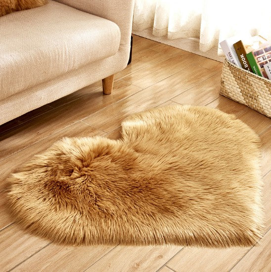 Heart Shaped Fluffy Plush Rug, photo 5