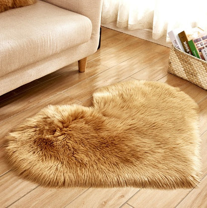 Heart Shaped Fluffy Plush Rug, photo 5