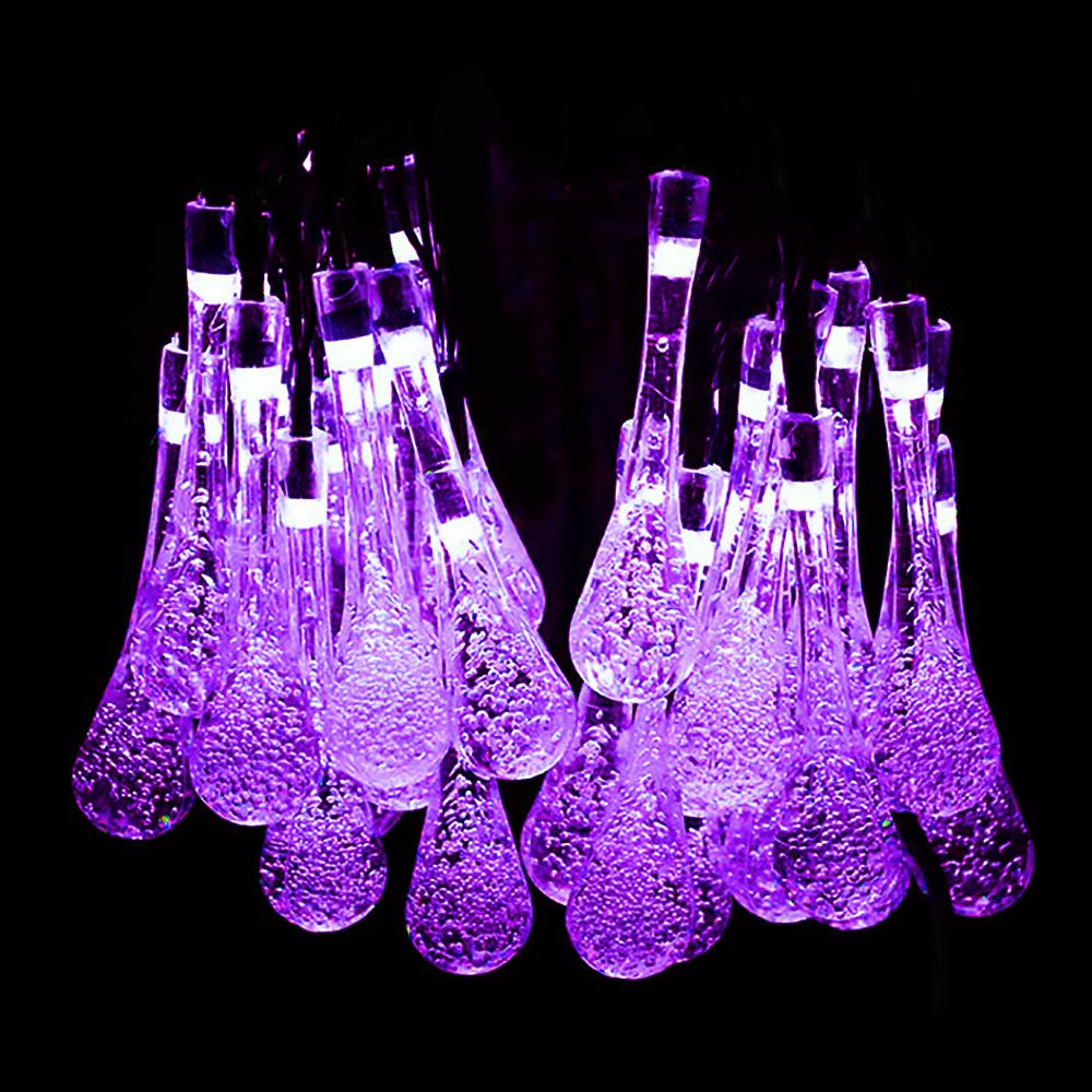 Solar Water Drop String Lights, photo 6