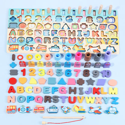 Montessori Wooden Math Fishing Number Board, photo 2