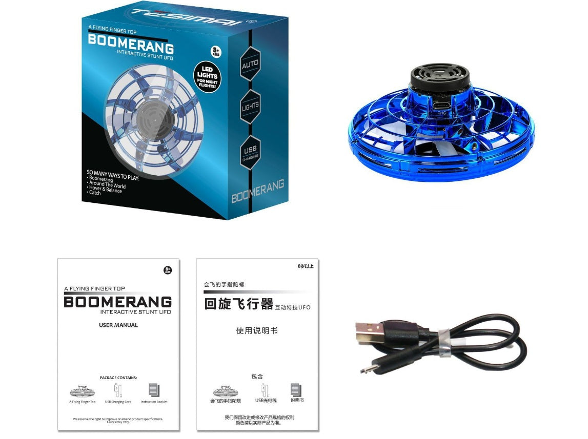 Flying Fidget Spinner with RGB LED Lights, photo 12