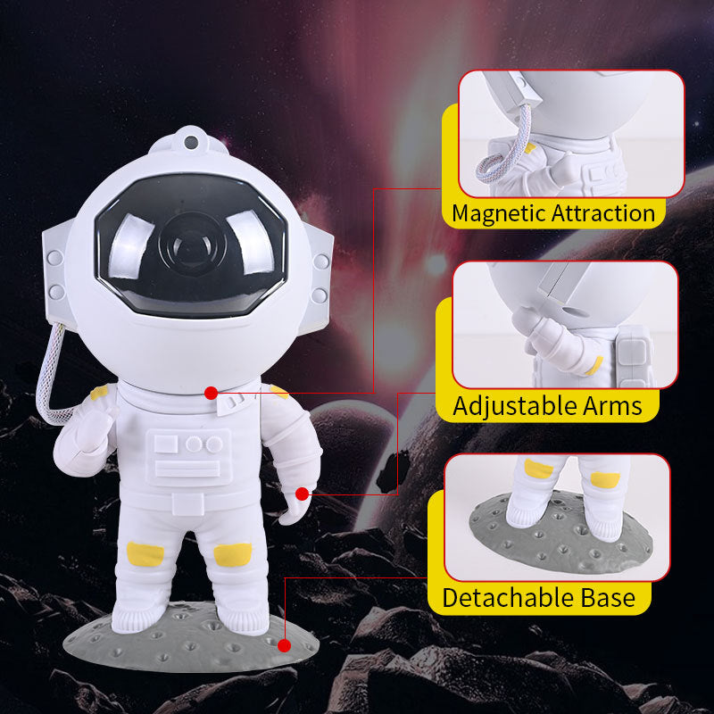 Astronaut Galaxy Star Projector Night Light with Nebula Effects and Remote Control, photo 9