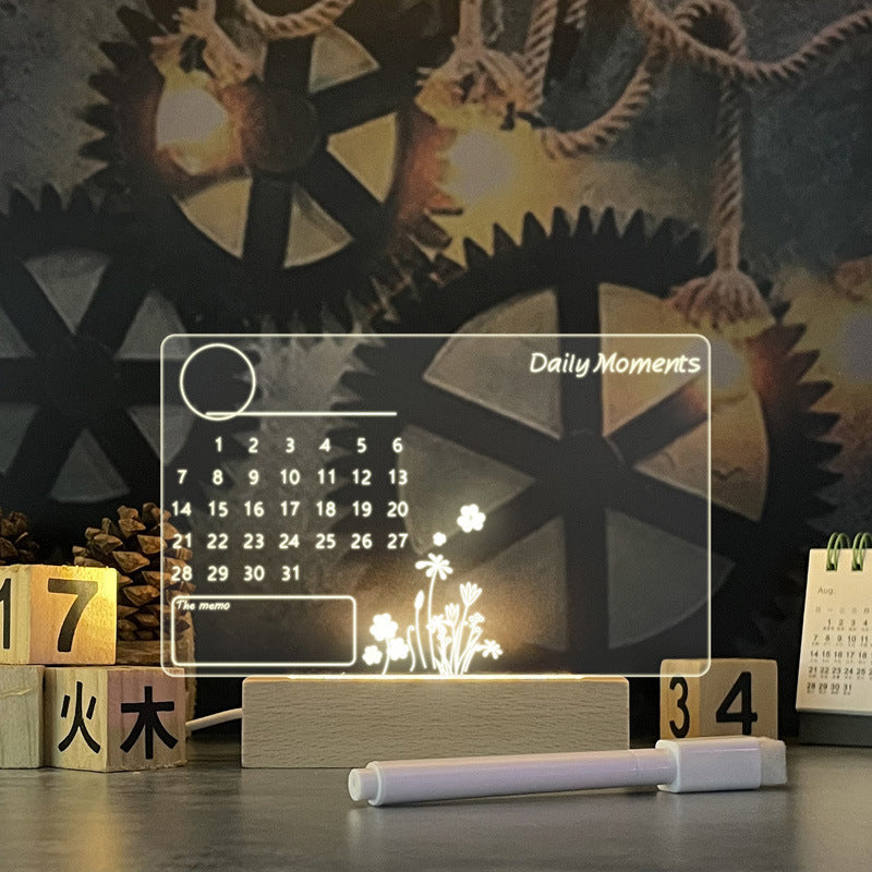 LED Message Board Night Light with Erasable Pen, photo 3