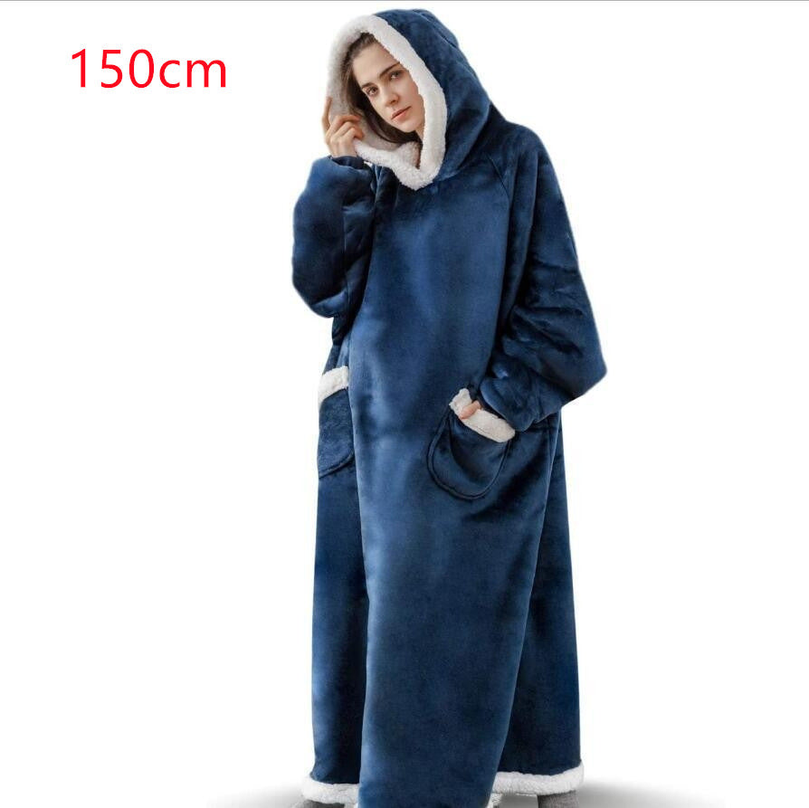 Oversized Wearable Blanket Hoodie with Pockets, photo 17