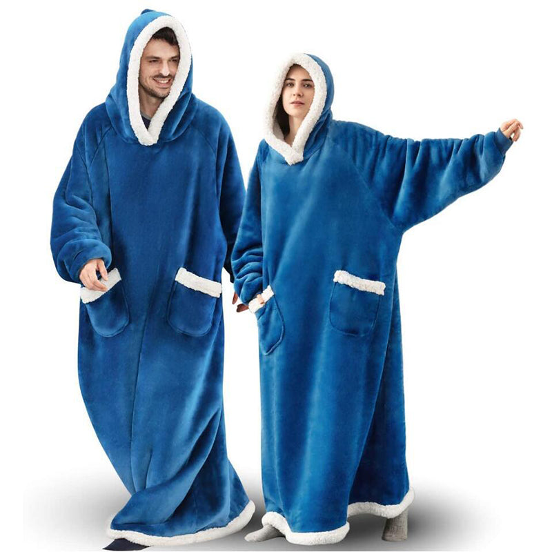Oversized Wearable Blanket Hoodie with Pockets, photo 5