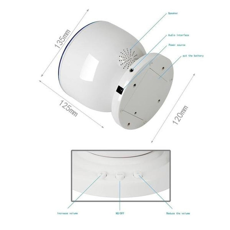 Ocean Wave Projector Night Light with Built-in Speaker and 1-Hour Auto Shut-Off, photo 9