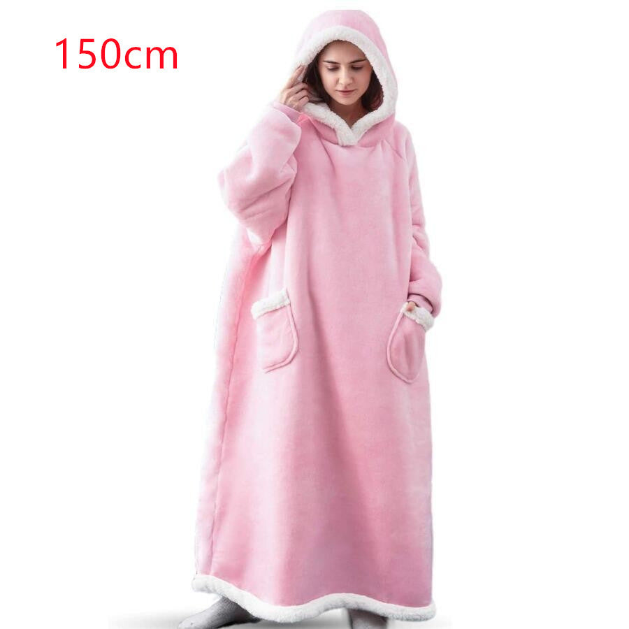 Oversized Wearable Blanket Hoodie with Pockets, photo 18