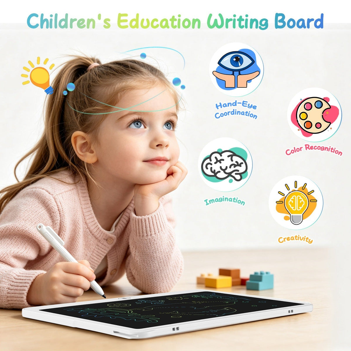 [TEST AM Jarvis extension] LCD Writing Tablet for Kids with Stylus & Lock Function