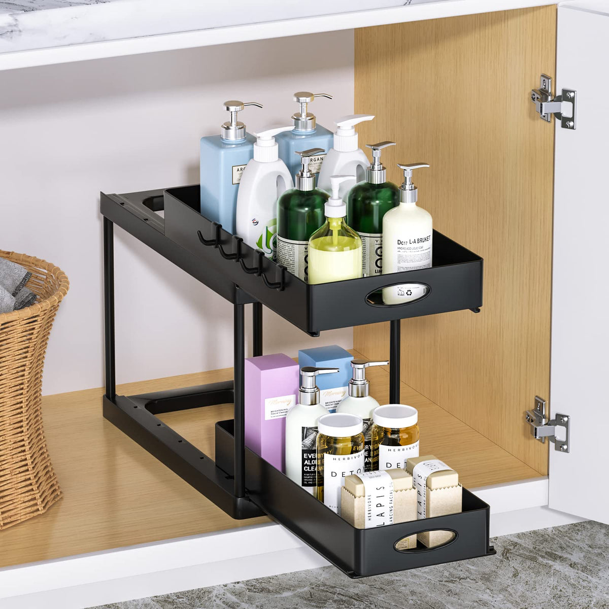 Under Sink Organizer with 2 Sliding Drawers, photo 2