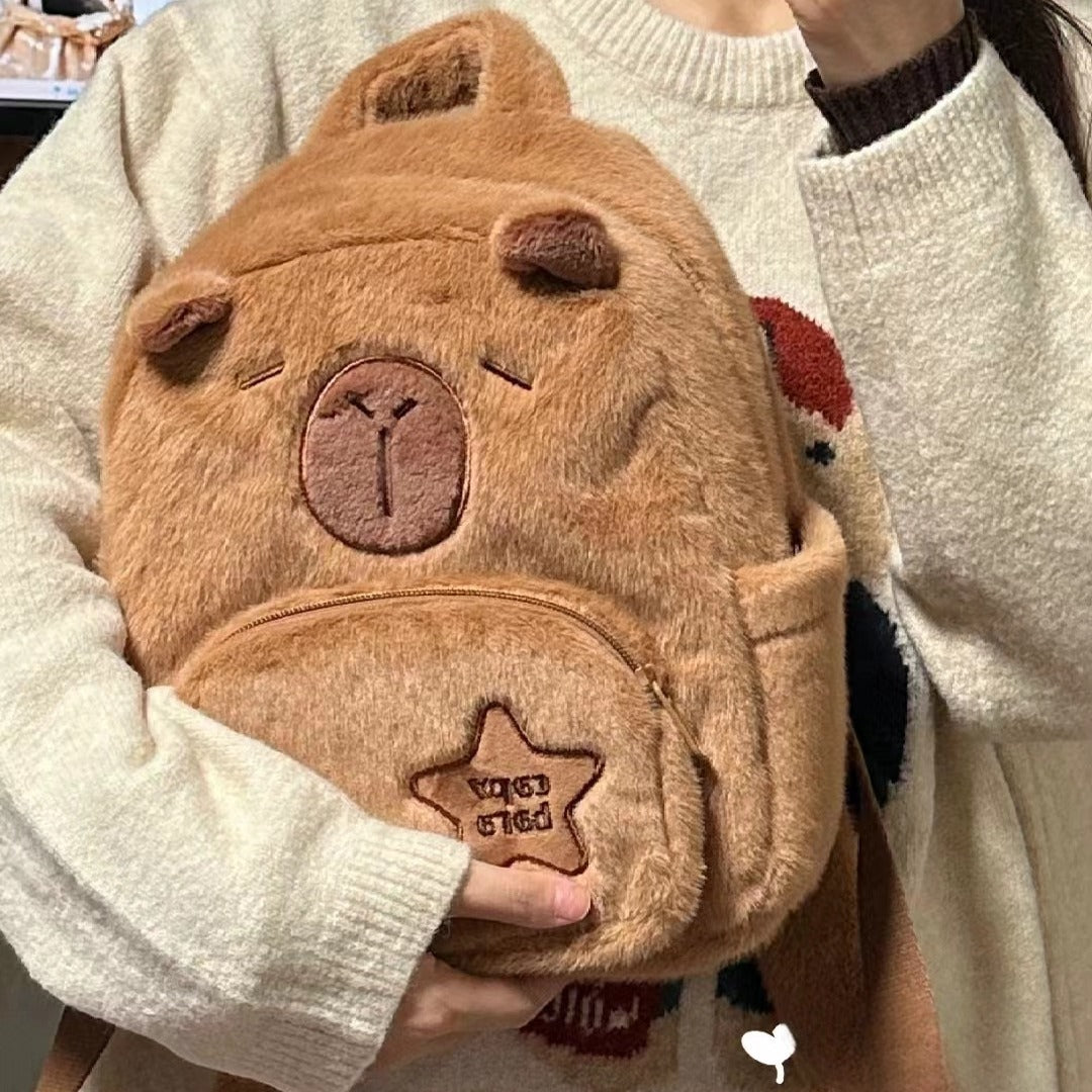 Capybara Plush Backpack and Crossbody Bag, photo 6