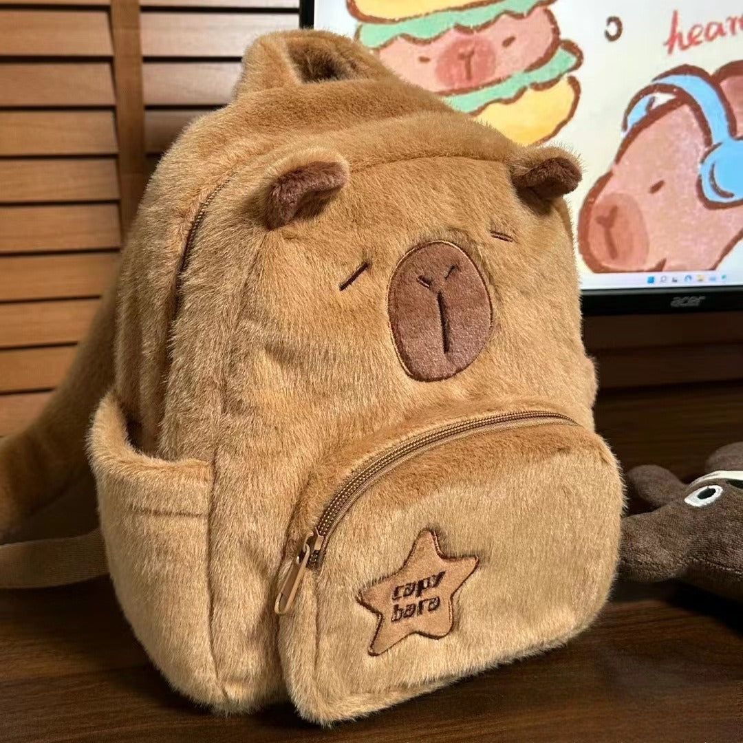 Capybara Plush Backpack and Crossbody Bag, photo 7