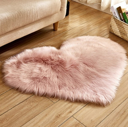Heart Shaped Fluffy Plush Rug, photo 10
