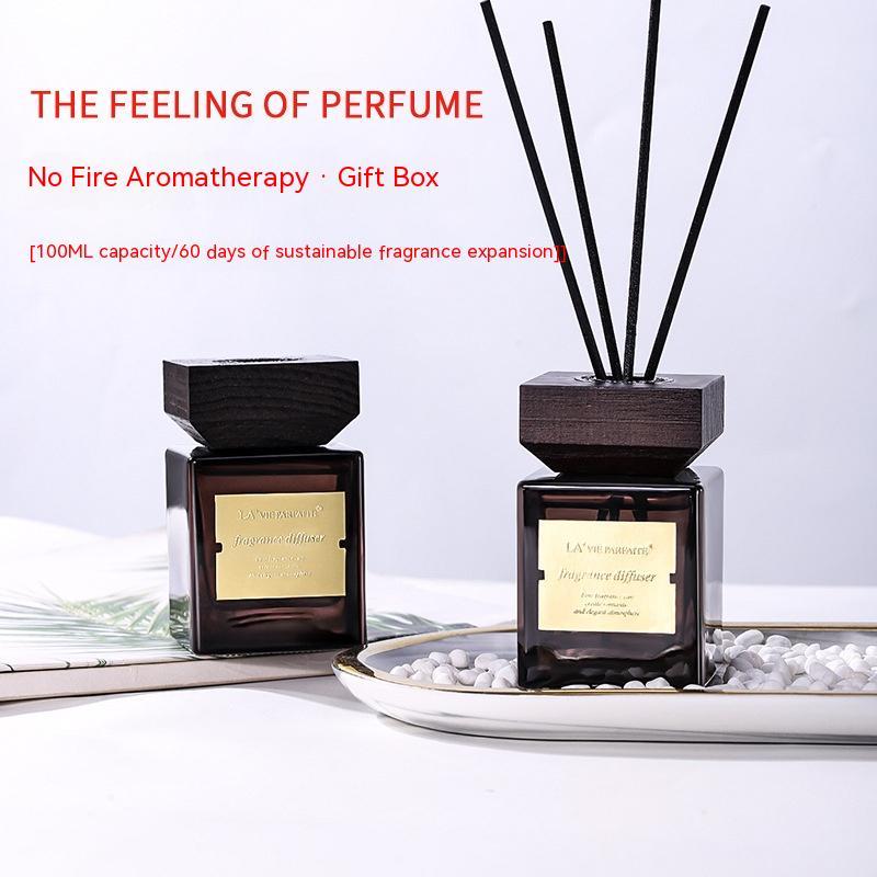 Hotel Style Reed Diffuser with Rattan Sticks and Wooden Lid, photo 4