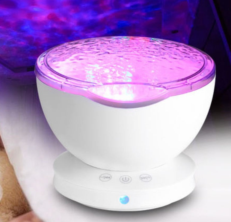 Ocean Wave Projector Night Light with Built-in Speaker and 1-Hour Auto Shut-Off, photo 5