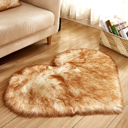 Heart Shaped Fluffy Plush Rug, photo 9