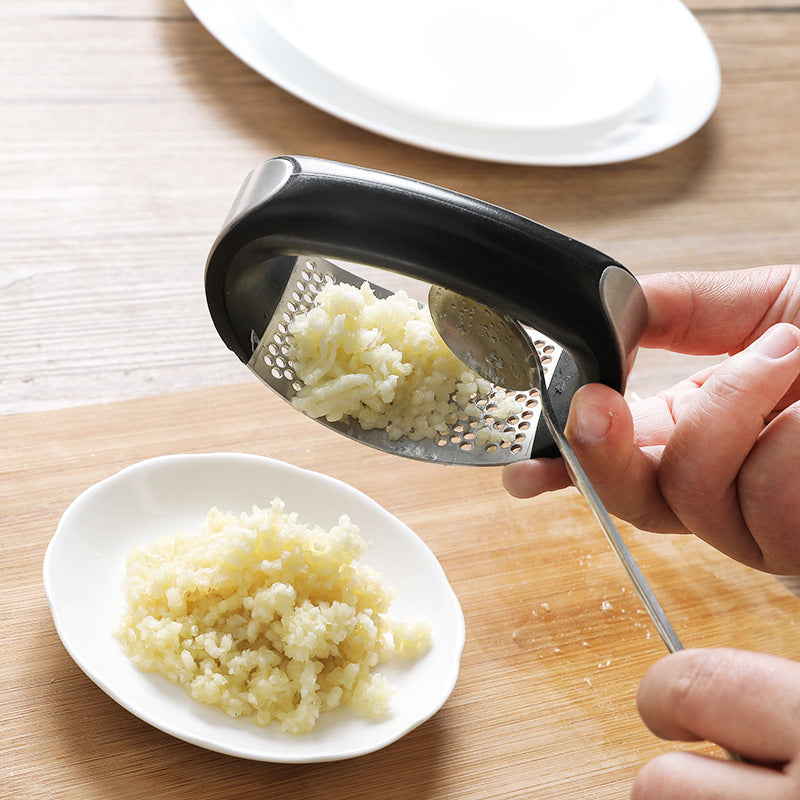 Stainless Steel Rocker Garlic Press with Non-Slip Handle, photo 6