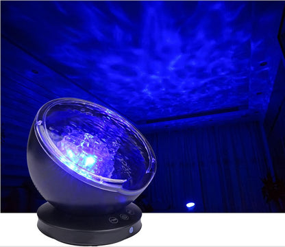 Ocean Wave Projector Night Light with Built-in Speaker and 1-Hour Auto Shut-Off, photo 8
