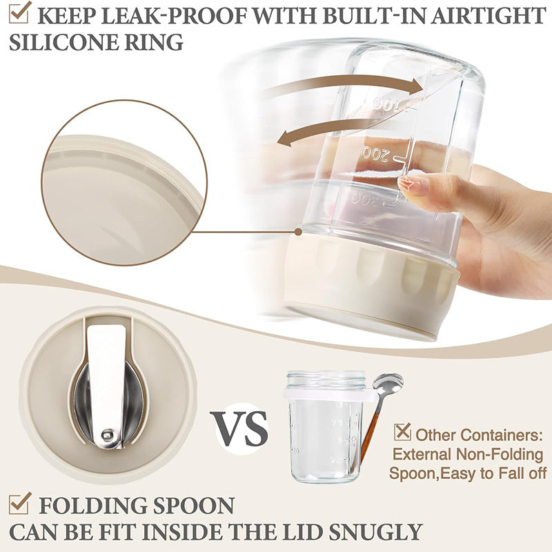 Overnight Oats Jar with Spoon, photo 3