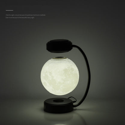 Levitating Moon Lamp, Magnetic Floating 3D LED Moon Night Light with Rotation and 3 Light Colors