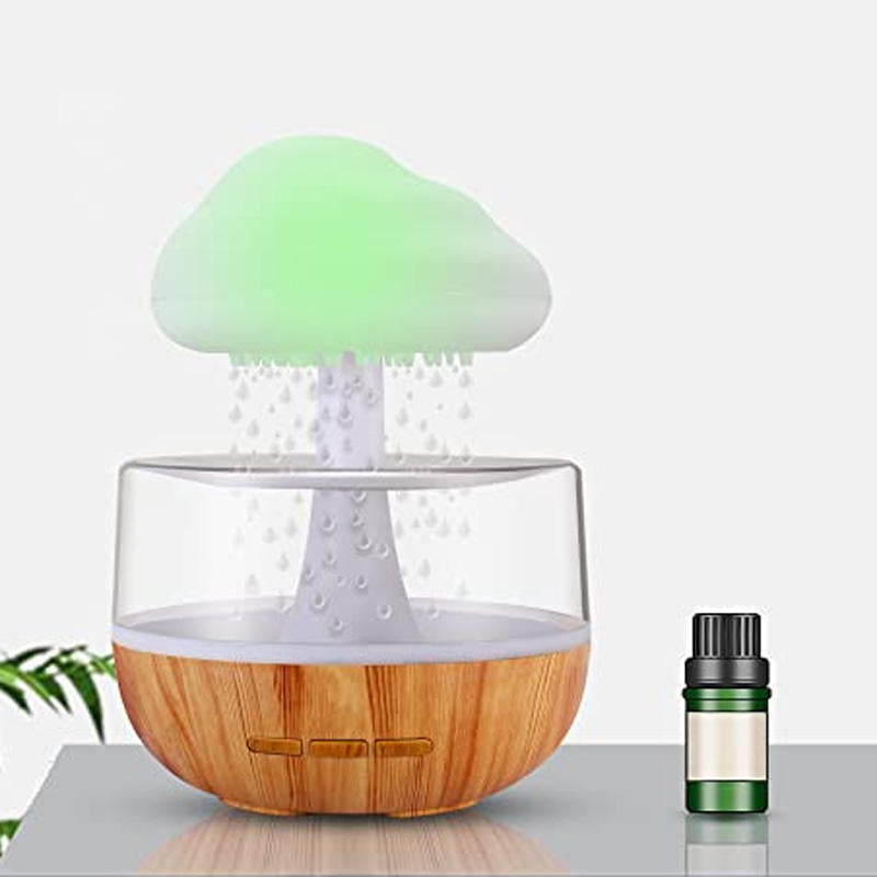 Rain Cloud Humidifier and Essential Oil Diffuser with Mushroom Night Light, photo 13
