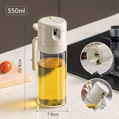 2-in-1 Glass Oil Sprayer and Pourer Bottle, photo 4