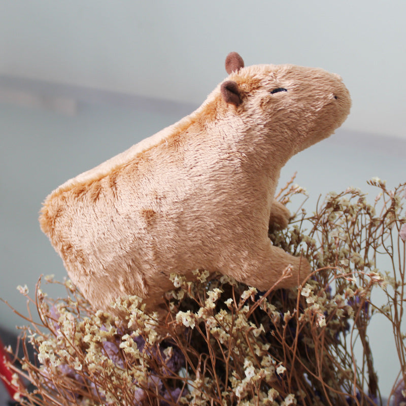 Capybara Plush Toy, 6.7 Inch Soft Stuffed Animal for Kids and Capybara Lovers