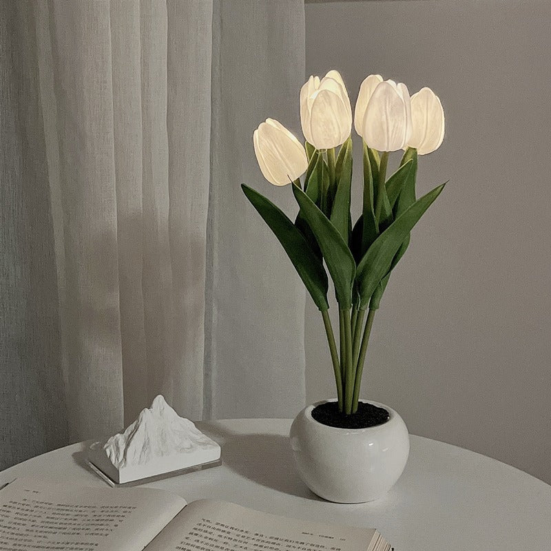 LED Tulip Night Light in Pot, photo 4