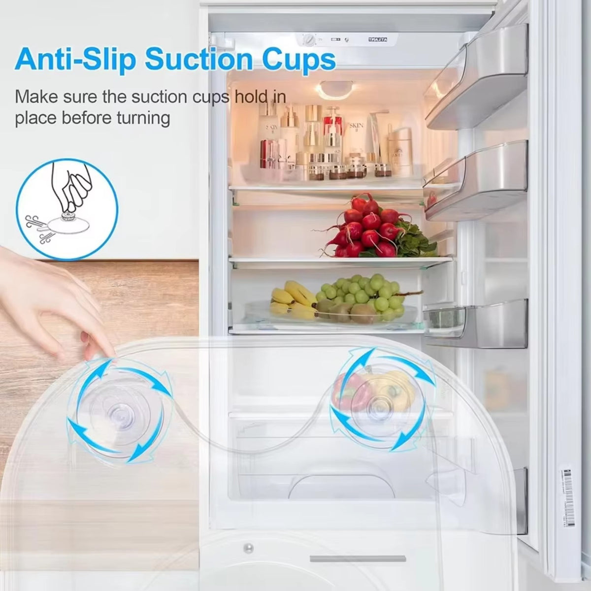 Rectangular Lazy Susan Fridge Organizer, photo 3