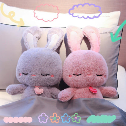 Long Ear Bunny Plush Toy, 23.6 in Soft Sleepy Stuffed Rabbit Doll for Kids