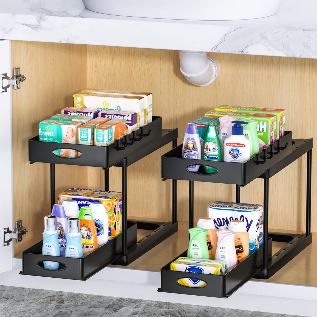 Under Sink Organizer with 2 Sliding Drawers, photo 5